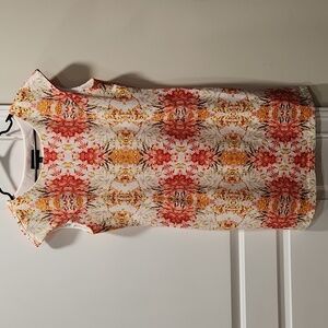 Vibrant Floral Cap Sleeve Blouse